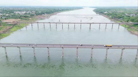 Drone capturing three flyover under water Stock Footage 279870441