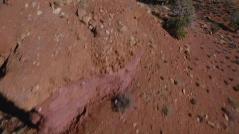 Drone of Car Driving In Utah Stock Footage 320316329