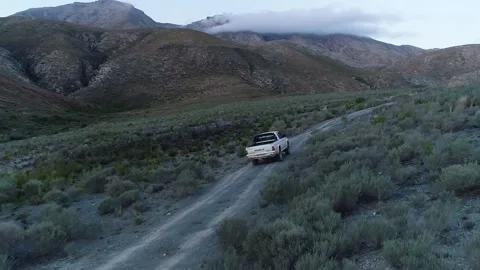Drone-Car Riding In The Mountain Stock Footage 158994758