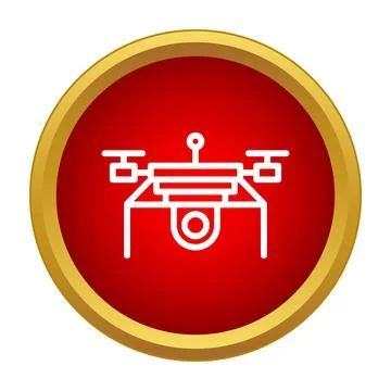 Drone carrying package for delivery service icon 스톡 일러스트