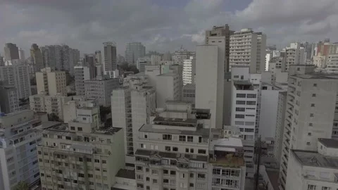 Drone centro SP subindo Stock Footage 153549898