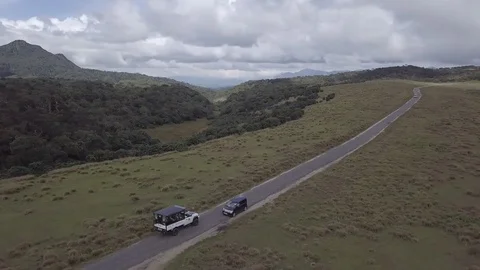 Drone chasing a car Video stock 83830015