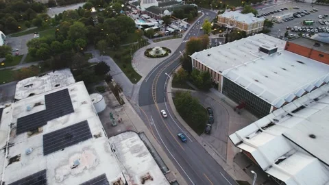 Drone chasing cars Stock Footage 171881907