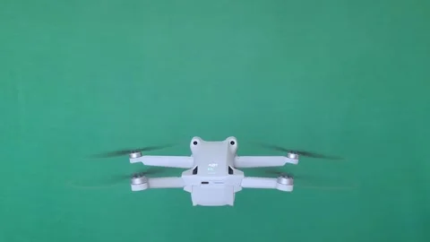 Drone on Chroma key Green screen, Back Stock Footage 250054825