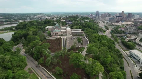 Drone Cincinnati Art Museum 库存影片 194722644