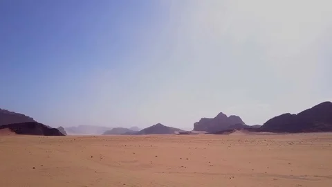 Drone cinematic view flying over of a person standing on a mountain cliff Stock Footage 103210680