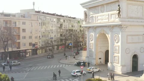 Drone City Centar Video stock 161045983