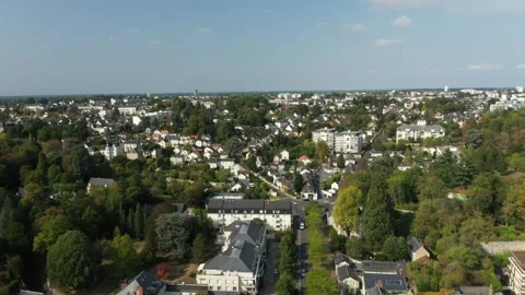 Drone of the city of Tours Video stock 323852984