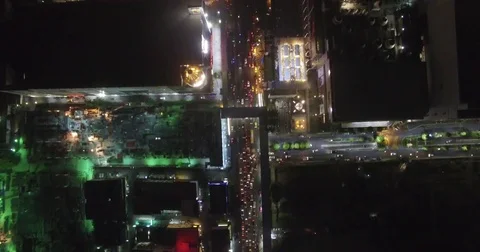 Drone Cityscape Straight Down Mall 스톡 동영상 73510512