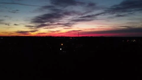 Drone clip sunset Tennessee Stock Footage 151857375