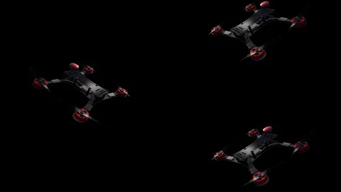 Drone Clips: Fast Scrolling with Alpha Channel Stock Footage 83109666