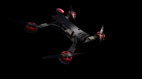 Drone Clips: Slow Tilted Hover with Alpha Channel Stock Footage 83118729