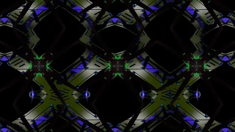Drone Clips: Trippy Mirrored with Alpha Channel Stock Footage 83111736
