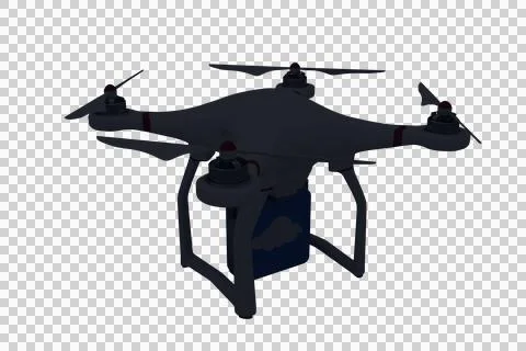 Drone with cloud symbol over white background Foto stock