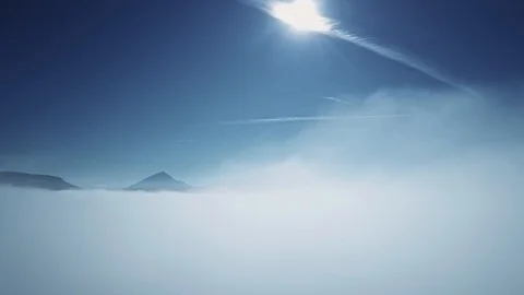 Drone up in the clouds Stock Footage