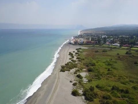 Drone by the Coast in 4K 動画素材 79606476