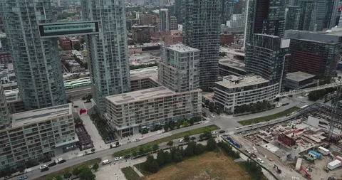 Drone of Condo Building Stock Footage 141978824
