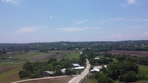 Drone of a constructed road on the edge of the mountain Stock-Footage 293897477