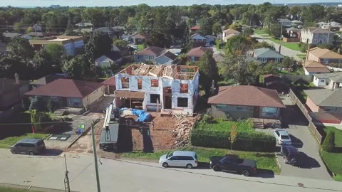 Drone Construction work 库存影片 147206353