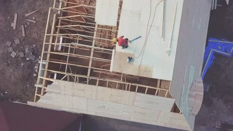 Drone Construction work 库存影片 147206540