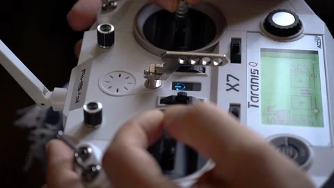 Drone Controller in Children's Hand Stock Footage 129895229