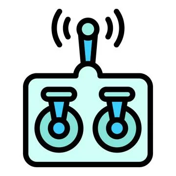 Drone controller icon vector flat Ilustración de archivo
