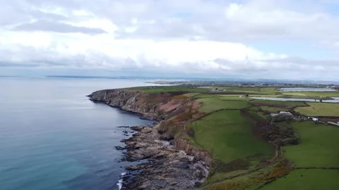 Drone Cornwall Coast Stock Footage 193391533