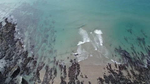 Drone Cornwall Sea Stock Footage 193391132