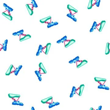 Drone crawling ground isometric icon seamless pattern Stock Illustration