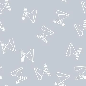 Drone crawling ground line vector seamless pattern 库存插图