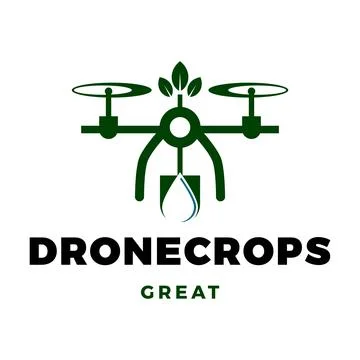 Drone Crops Icon Logo Design Template Stock Illustration