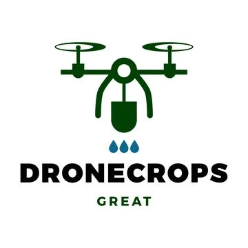 Drone Crops Icon Logo Design Template Stock Illustration