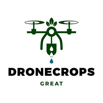 Drone Crops Icon Logo Design Template Stock Illustration