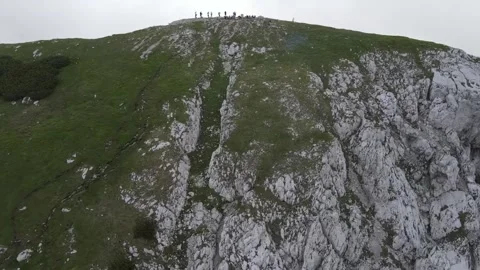 Drone crush into the mountain. Stock Footage 172136168