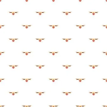 Drone delivering medical aid pattern on white background Illustrazione stock