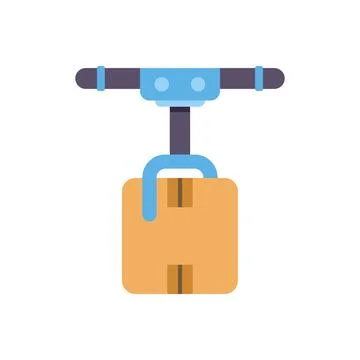 Drone delivering package icon symbolizing logistics technology Stockillustratie