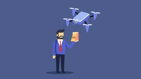 Drone delivery Stock Footage 320600213