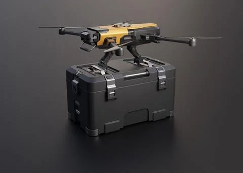 Drone for delivery service. Stock Illustration
