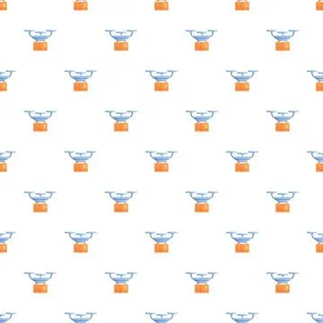 Drone delivery service pattern for modern e commerce logistics 스톡 일러스트