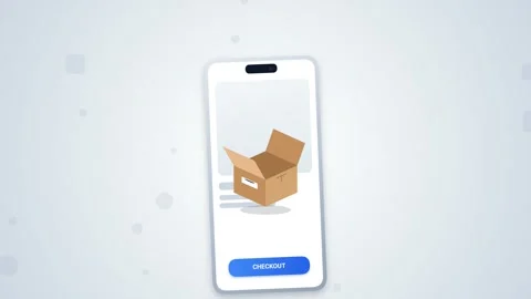 Drone Delivery Tracking Order On Smartphone App Animation Stock Footage 341176634