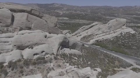 Drone Desert Day fly through Video stock 81596404