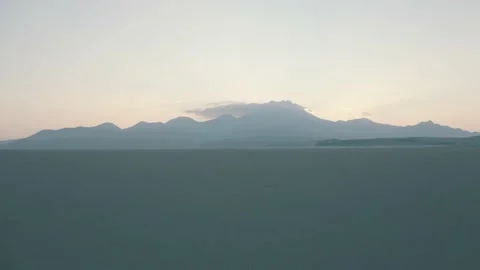 Drone on Desert Lake 2 Stock Footage 146273694