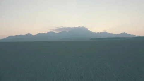 Drone on Desert Lake 3 Stock Footage 146273857