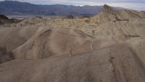 Drone Desert Mountain Explorers 4K 24FPS Video stock 145099384