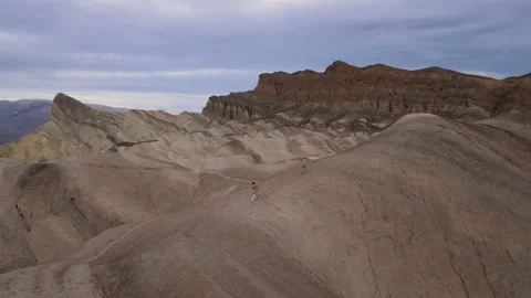 Drone Desert Mountain Explorers 4K 24FPS Video stock 145099409