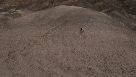 Drone Desert Mountain Explorers 4K 24FPS Video stock 145099482