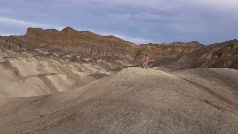 Drone Desert Mountain Explorers 4K 24FPS Video stock 145099514