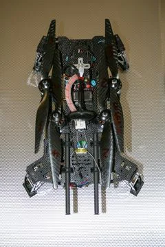 Drone design prototype and build showing different electronic modules. Фото