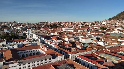"Drone Discoveries: Exploring Colonial Urban Beauty" Stock Footage 278137331