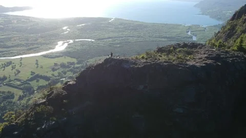 Drone dj in mountain Stock Footage 156205154